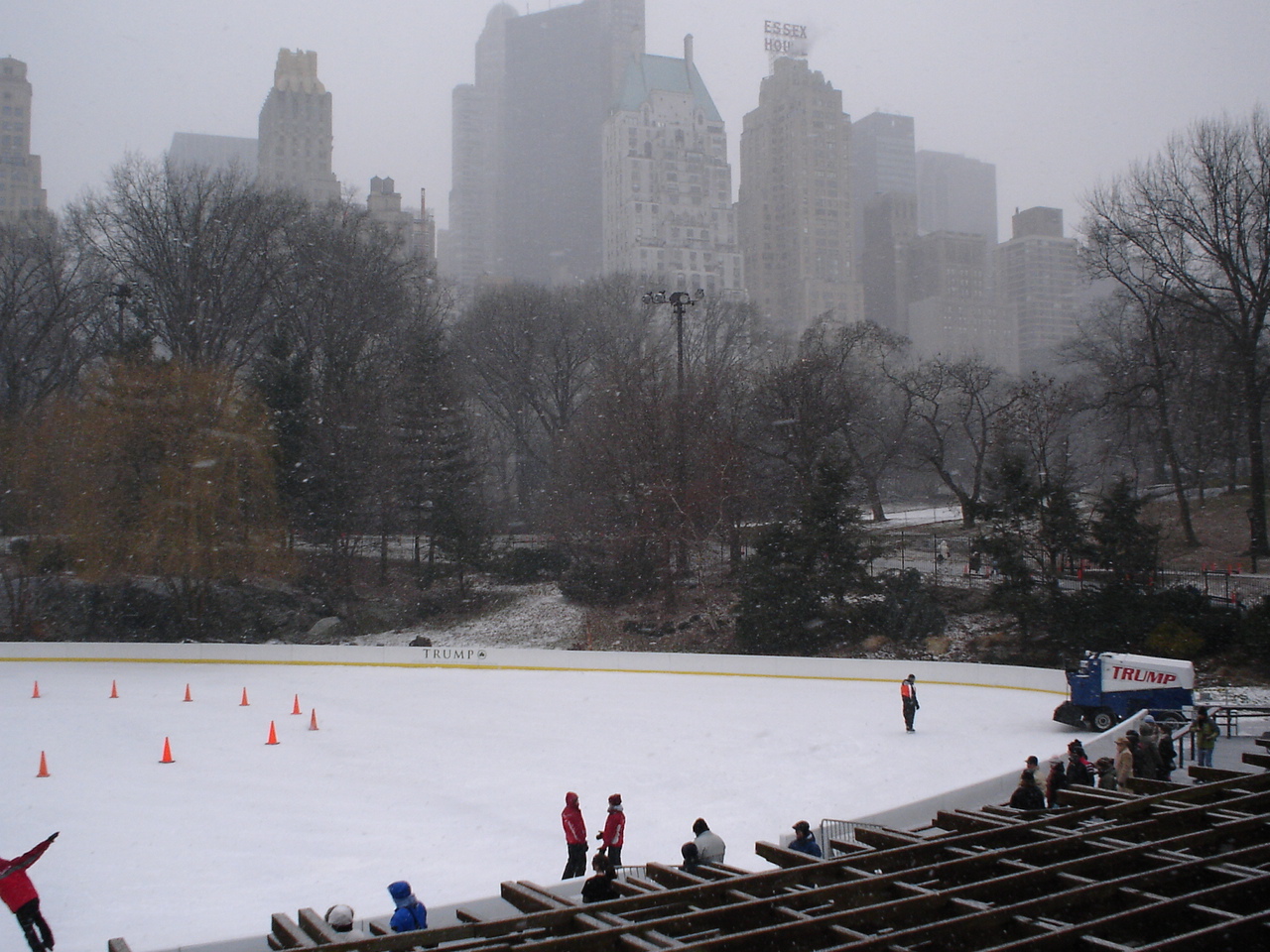 Wollman Rink under snow